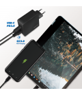 Lader 230V 1xUSB-C 18W+1xUSB-A 18W LogiLink Zwart