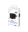 Lader 230V 1xUSB-C 18W+1xUSB-A 18W LogiLink Zwart