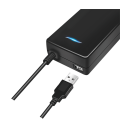 Lader 230V 1xUSB-C 100W+1xUSB-A 12W LogiLink Zwart