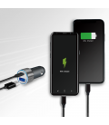 Lader Auto 1xUSB-C 18W + 1xUSB-A 18W LogiLink Zilver