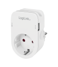LogiLink Stekkerdoos met 2xUSB-A 17W