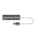 LogiLink 3 Port, USB-A --> USB-A 3.0 + cardreader