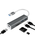 LogiLink 3 Port, USB-A --> USB-A 3.0 + cardreader
