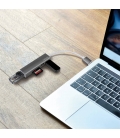 LogiLink 3 Port, USB-A --> USB-A 3.0 + cardreader