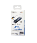 LogiLink 3 Port, USB-A --> USB-A 3.0 + cardreader