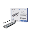 LogiLink 4 Port, USB-C --> USB-A 3.0 Passief