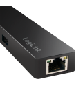 LogiLink 3 Port, USB-C --> USB-A 3.0 + Netwerkadapter