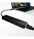 LogiLink 3 Port, USB-C --> USB-A 3.0 + Netwerkadapter