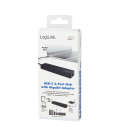 LogiLink 3 Port, USB-C --> USB-A 3.0 + Netwerkadapter