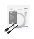 USB-C 3.2 (M) --> Displayport (M) 3.00m LogiLink