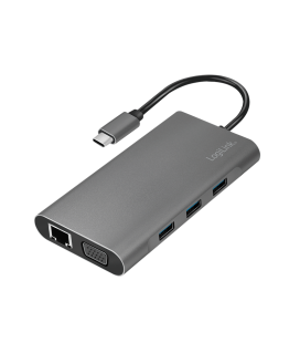Docking Station Logilink USB-C, 100W, 4K, 10 Port