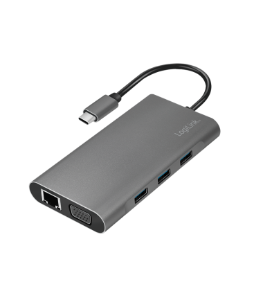 Docking Station Logilink USB-C, 100W, 4K, 10 Port