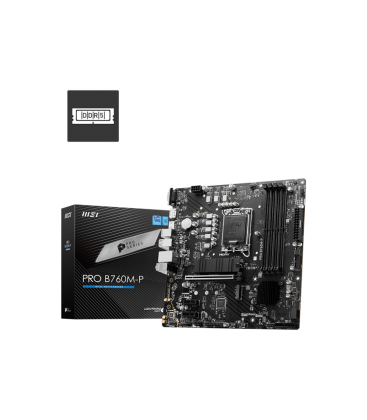 MSI 1700 PRO B760M-P - DDR5/2xM.2/DP/HDMI/VGA/µATX