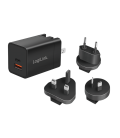 LogiLink Universele Reisadapter 1xUSB-C 30W+1xUSB-A 30W