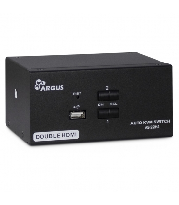 KVM Switch Argus AS-22HA 4xHDMI/2x3,5mm/2xUSB