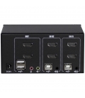 KVM Switch Argus AS-22HA 4xHDMI/2x3,5mm/2xUSB
