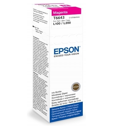 Epson T6643 EcoTank Inktfles Magenta 70,0ml (Origineel)