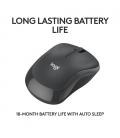 Logitech M240 Silent Optical USB Zwart Retail Wireless