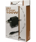 Lader 230V 1xUSB-C 100W Argus PD-2100 Zwart