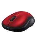 Logitech M185 Optical USB Rood-Zwart Retail Wireless