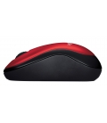 Logitech M185 Optical USB Rood-Zwart Retail Wireless