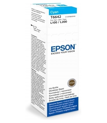 Epson T6642 EcoTank Inktfles Cyaan 70,0ml (Originell)