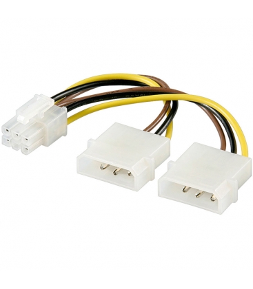 Adapter 5.25"-Stroom --> 6-pins (2x3) Goobay