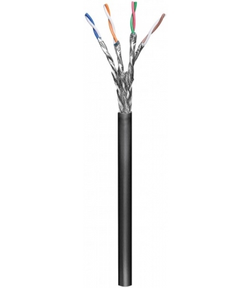 Cat6 Instal. 100m.S/FTP Outdoor Goobay AWG23 CCA