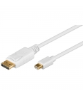 DisplayPort mini  Displayport 1.00m wit Goobay