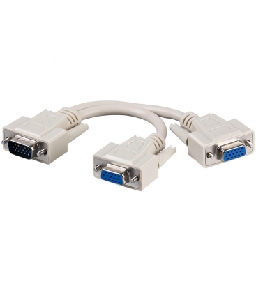 Adapter VGA (M) --> 2x VGA (F) Goobay