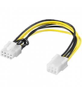 Voeding PCIe 6-pin --> 8-pin 0.20m Goobay