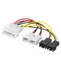 Voedingconverter 5.25" --> 2x12V+2x5V tbv koelers Goobay