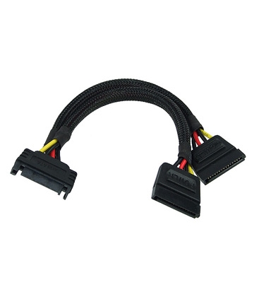 Voedingsplitter SATA --> 2x SATA Goobay