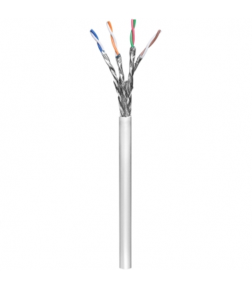 Cat6 Instal. 100m. S/FTP Grijs Goobay AWG23 Cu