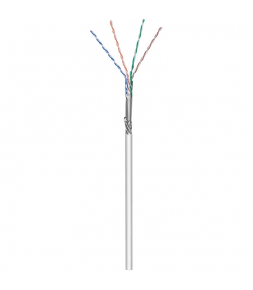 Cat5e Patch 100m. SF/UTP Grijs Goobay AWG26 Cu