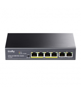 Cudy 6 Poort 100Mbit Unmanaged PoE+