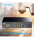 Cudy 8 Poort 100Mbit Unmanaged PoE+/2xUp 100Mbit