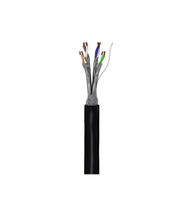 Cat7 Outdoor 100m. S/FTP Zwart Goobay AWG23 Cu