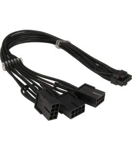 Voeding PCIe 12+4pin --> 3x8-pin 0.34m Inter-Tech