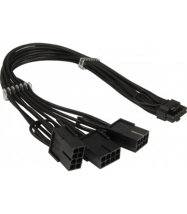 Voeding PCIe 12+4pin --> 3x8-pin 0.34m Inter-Tech