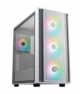 Cooler Master MasterBox 600 - TG/EATX/back-connect Wit
