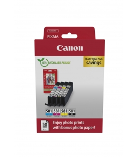 Canon (T) CLI-581 BK/C/M/Y Zwart 22,4ml (Origineel