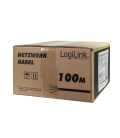 Cat7 Outdoor 100m. S/FTP Zwart Logilink AWG23 Cu