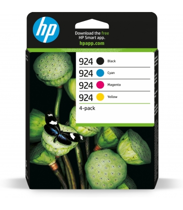 HP No.924 4-Pack C,M,Y,K 1.700 pagina`s (Origineel)