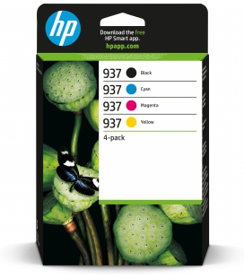HP No.937 4-Pack C,M,Y,K 3.850 pagina`s (Origineel)