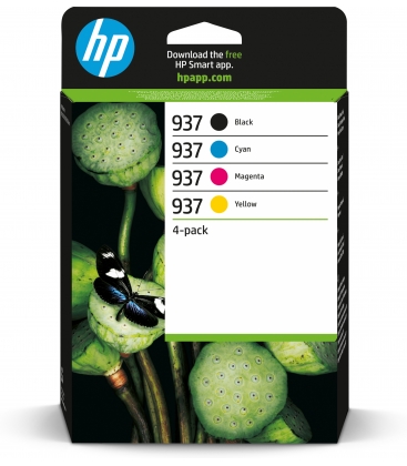 HP No.937 4-Pack C,M,Y,K 3.850 pagina`s (Origineel)