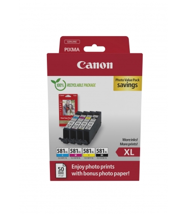 Canon (T) CLI-581XL BK/C/M/Y ValuePack 33,2ml (Origineel