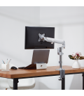 Desk Mount Single LogiLink 17"-32" Curved Alu Gasv.