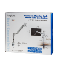 Desk Mount Single LogiLink 17"-32" Curved Alu Gasv.