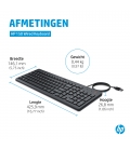 KB HP 150 Zwart bedraad Retail